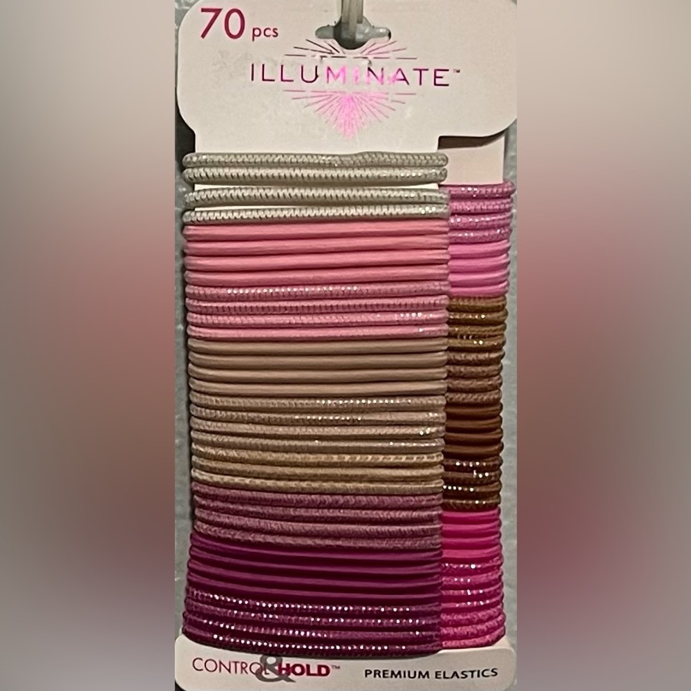 Control & Hold 70 Pieces Colorful Ouchless Elastics